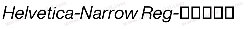 Helvetica-Narrow Reg字体转换